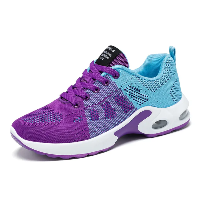 کفش ورزشی زنانه بهاره کراسبوردر سایز بزرگ زیره نرم کفش دویدن کفش هوا shoes کفش توری راحتی