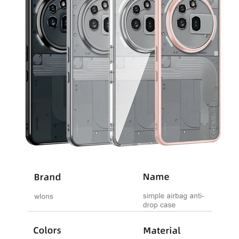 قاب گوشی شفاف ضد ضربه مناسب Nothing Phone3 Phone 3APRO