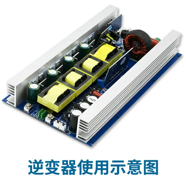 برد اصلی اینورتر موج سینوسی خالص ذخیره‌سازی انرژی در فضای باز 12V24V48V به 220V1000W ترانسفورماتور ماژول اینورتر