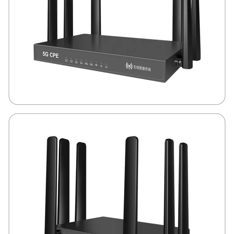 5G روتر بی‌سیم CPE صنعتی دو بانده گیگابیتی برای سازمان، خانه و محل کار با پشتیبانی از سیم‌کارت و تبدیل به وای‌فای