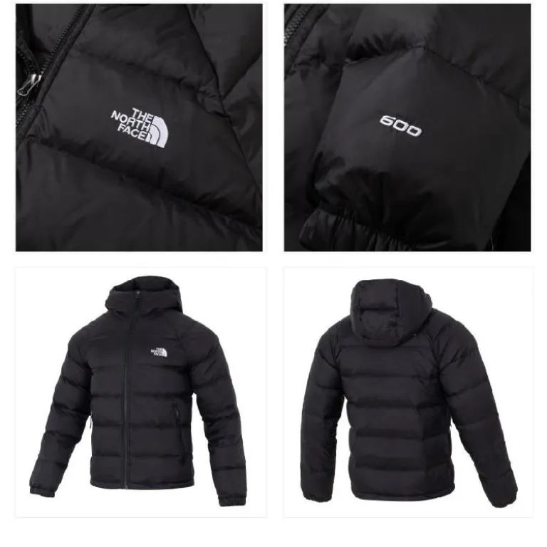 The North Face کاپشن مردانه زمستانی کلاه‌دار راحتی گرم یک سایز بزرگتر