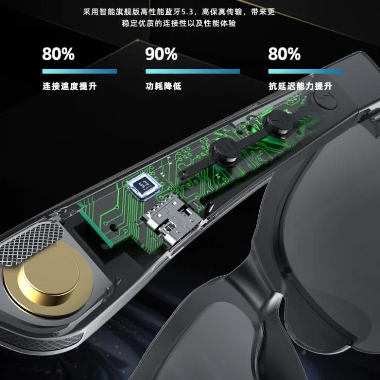 XG89 90 92 88proعینک هوشمند مترجم AI، هدفون بی‌سیم بلوتوثی برای تماس، ورزش، موسیقی، عینک آفتابی