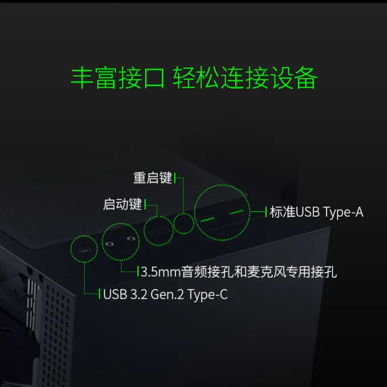 کیس گیمینگ ATX Tomahawk با نورپردازی RGB، کیس میدتاور برای مونتاژ کامپیوتر DIY و خنک‌کننده آبی سفارشی