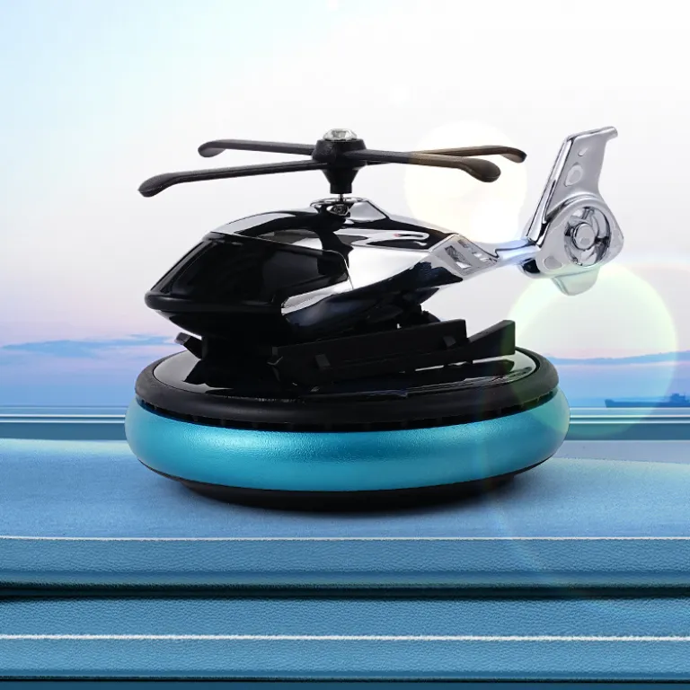 عروسک خوشبوکننده خودرو هلیکوپتری خورشیدی با رایحه ادکلن لوکس، خوشبوکننده هوا