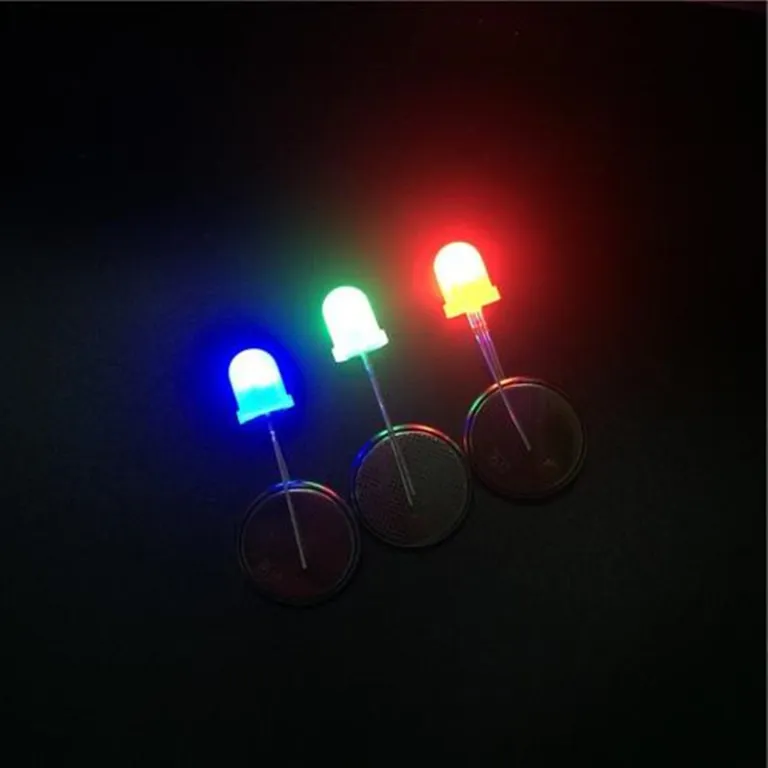 F3 LED نشانگر قرمز با پایه کوتاه F5 چراغ آبی سفید و آبی یخی با پایه بلند، سبز و زرد
