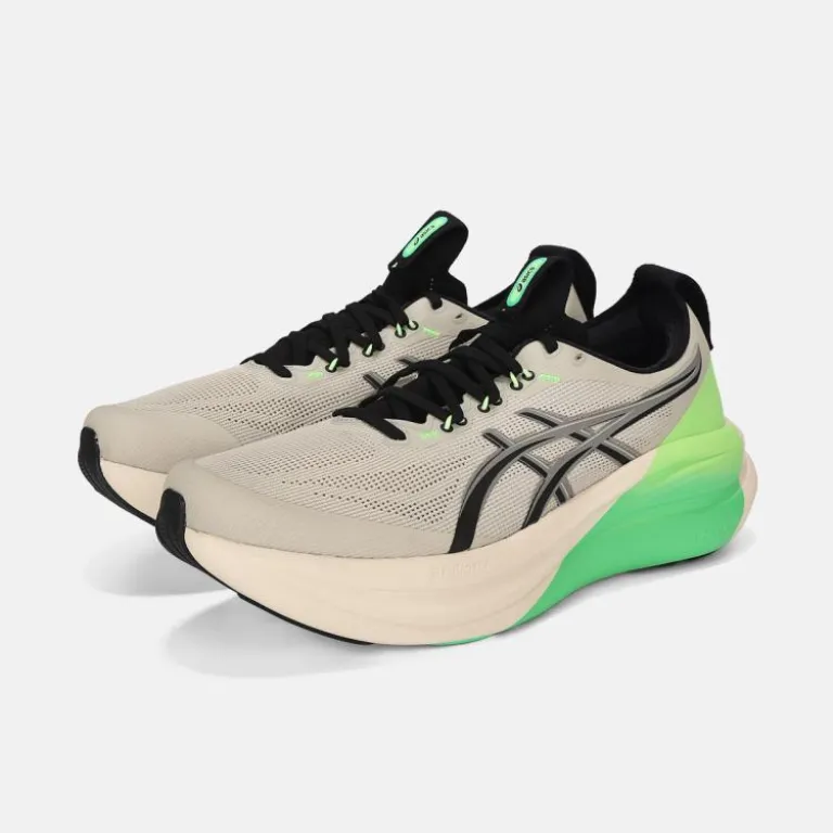 کفش دویدن مردانه ASICS GEL-NIMBUS 28 سبک و تنفس‌پذیر با ساق کوتاه