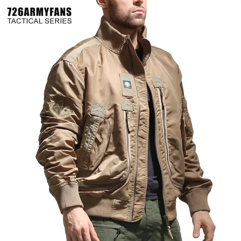 726 ژاکت خلبانی بیسبال یقه‌ایستاده مردانه