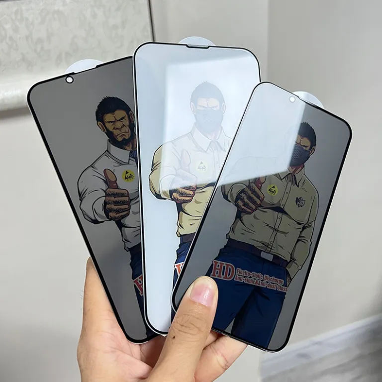 گلس محافظ صفحه نمایش گوریلا برای آیفون Duo 18Pro شفاف 17 ضدچشم 16 مات 15