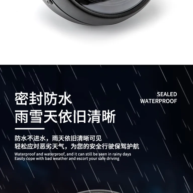 چراغ جلو موتورسیکلت طرح رترو با الگوی مارپیچ و پایه نگهدارنده مخصوص صادرات 6.5LED