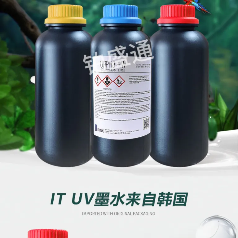 جوهر UV اورجینال IT کره‌ای G6G5، جوهر UV چاپگر تخت و رول خنثی، چاپگر قاب نرم TPU