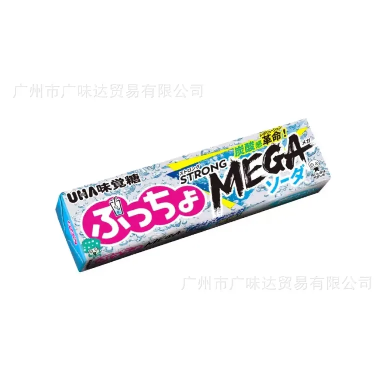 آبنبات ژلهای نرم با طعم میوه و مغزدار UHA ژاپن، بسته نواری 50g، آبنبات نوشابهای، مروارید، چای شیر