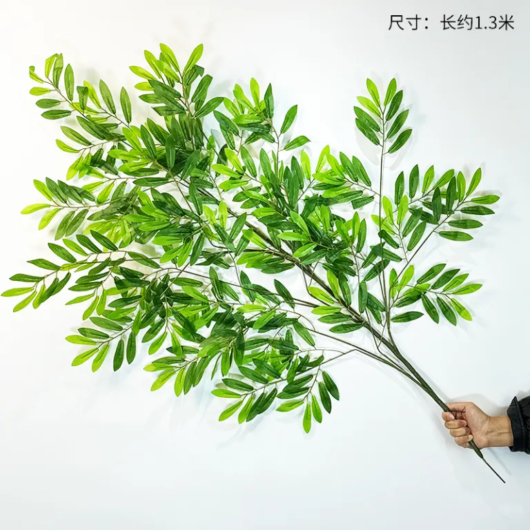 برگ درخت انجیر و افرای قرمز مصنوعی، شاخه‌های بزرگ پلاستیکی برای درخت مصنوعی داخلی و محوطه‌سازی
