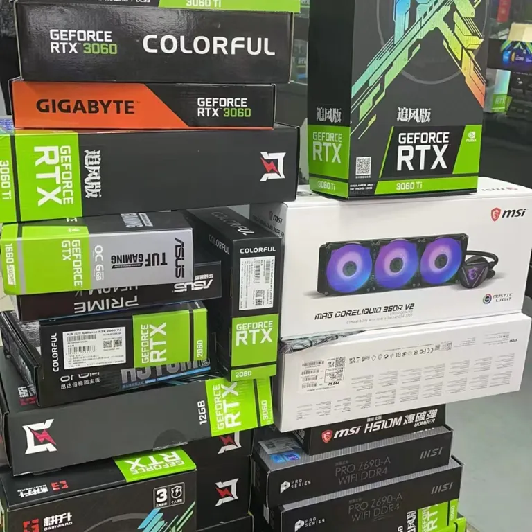 کارت گرافیک دست دوم گیمینگ برندهای مطرح 3060 3060ti 3070 3080 3080ti 3090 عمده و تک