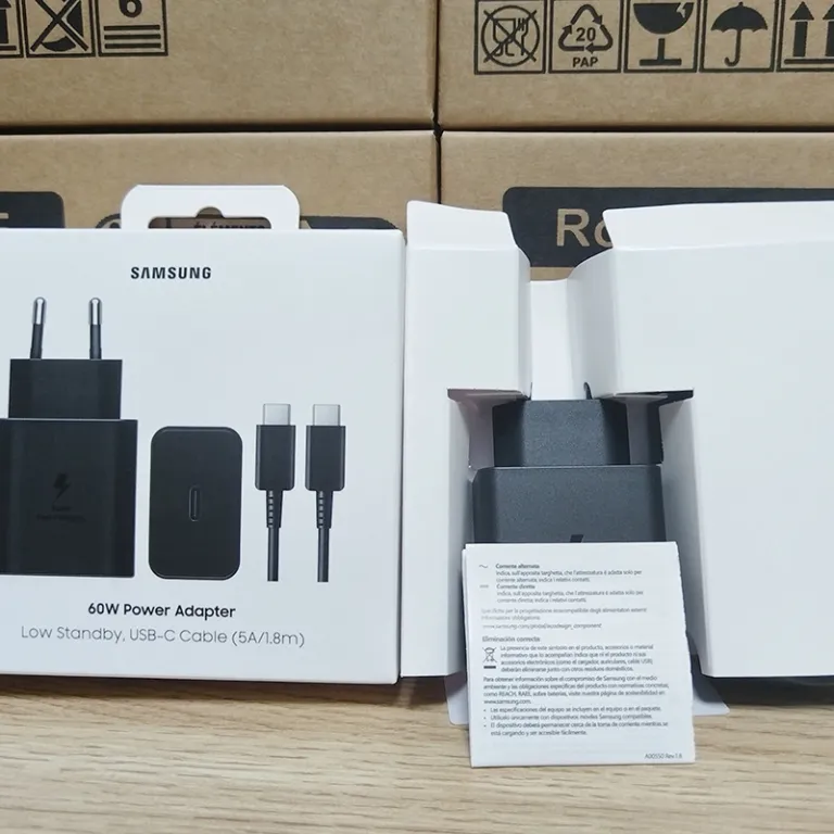 EP-T6010 شارژر اورجینال سامسونگ 60W استاندارد اروپا مناسب برای samsungS26U + شارژ سریع 3.0EU