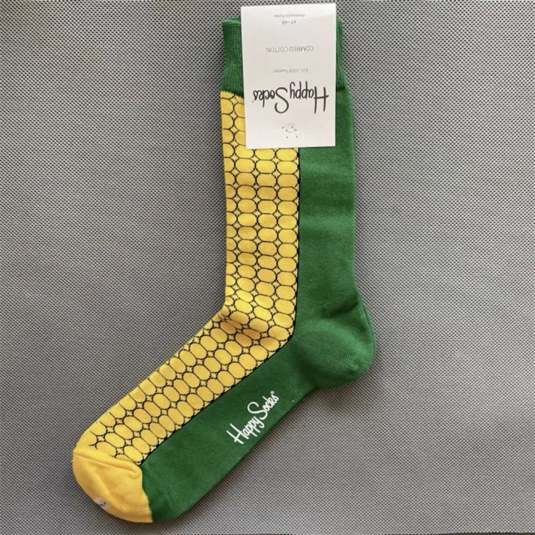 جوراب رنگی HappySocks مردانه طرح کارتونی فانتزی اینستاگرامی ساق‌متوسط بیرونی خیابانی