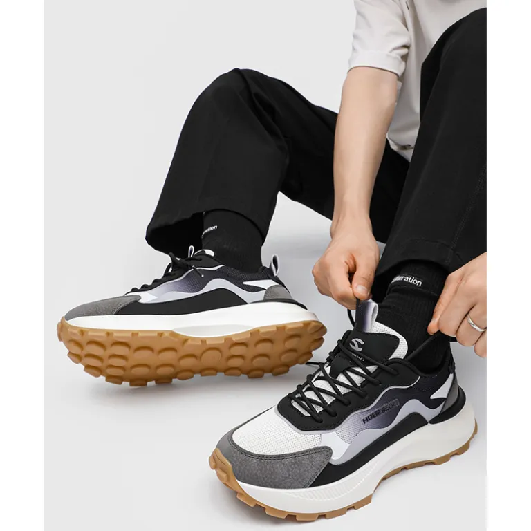 کفش مردانه HOBIBEAR توری بهاره ورزشی سبک راحتی پیاده‌روی فضای باز