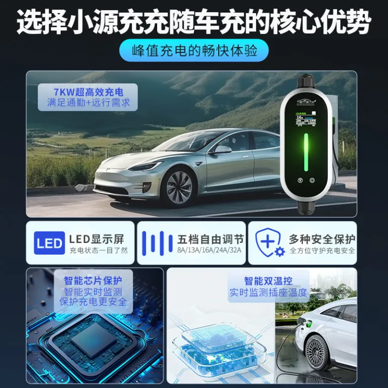 شارژر قابل حمل خودرو برقی BYD 3.5/7kw