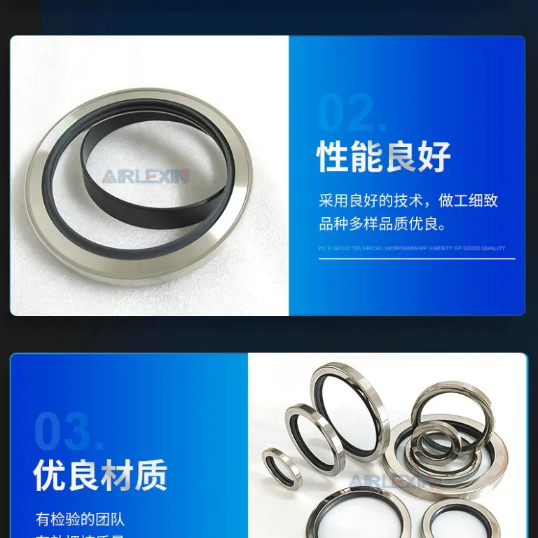 آب‌بند شفت کمپرسور رفت و برگشتی تجهیزات نفتی 125*150*12 مقاوم در برابر دما و فشار بالا و خوردگی، کاسه نمد روغن