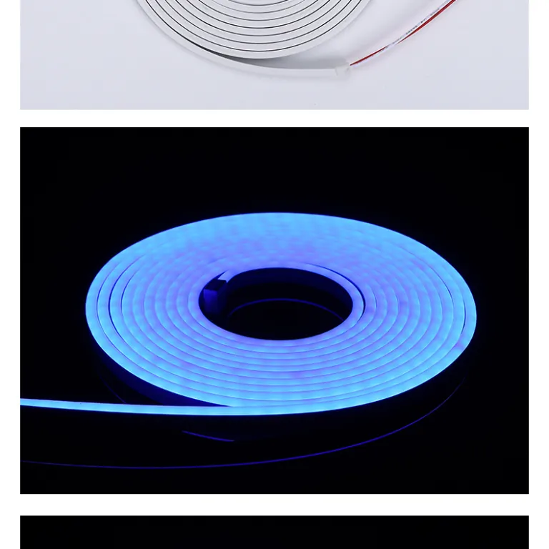 نوار نور LED نئونی سیلیکونی نرم هفت‌رنگ 5V12V24V نوار نور ولتاژ پایین نوار LED انعطاف‌پذیر ضدآب فضای باز چراغ محیطی
