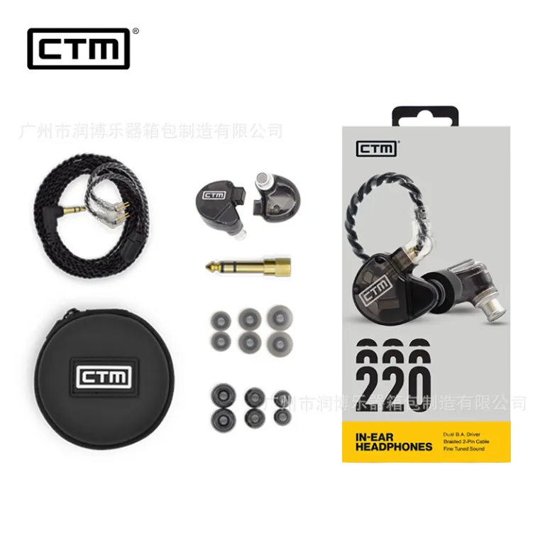 هندزفری داخل گوشی مانیتورینگ صحنه حرفه‌ای CTM (Clear Tune Monitors) با درایور داینامیک و آرمیچر