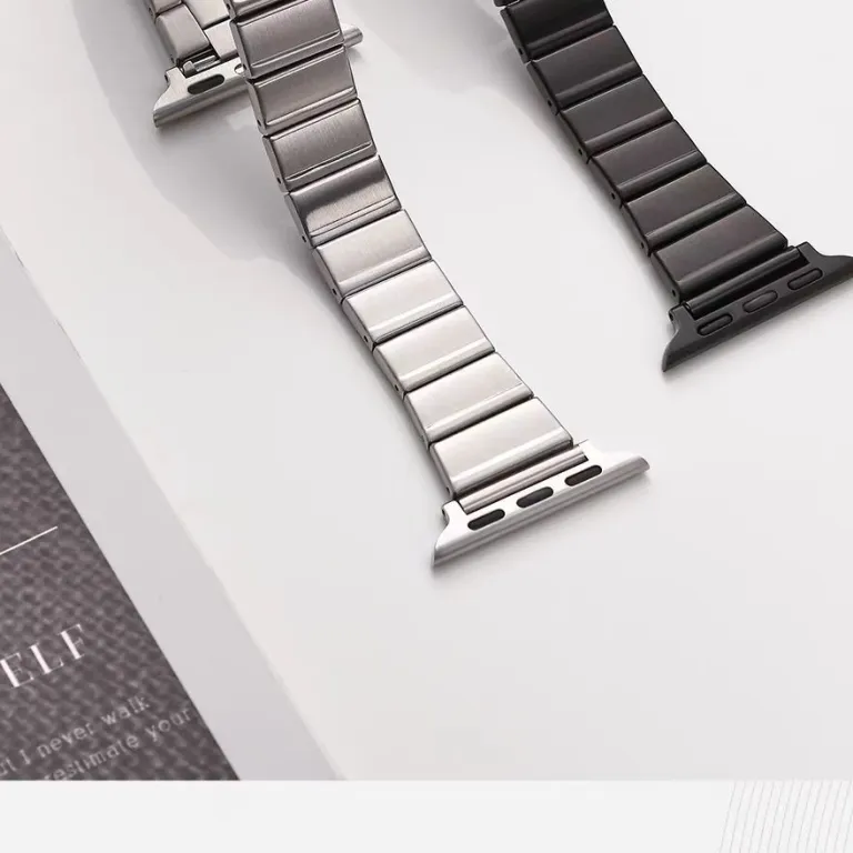 بند مناسب اپل واچ S10 بند iWatchS9 استیل ضدزنگ زنانه طرح کمر باریک s11 حس لوکس ورزشی تابستانی