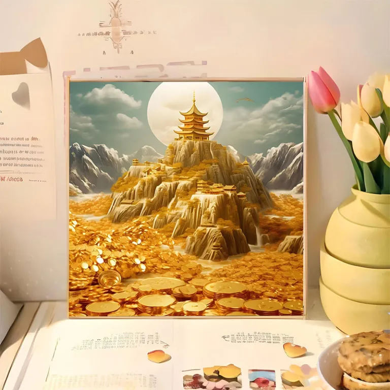 20*20 نقاشی رنگ روغن دیجیتال منظره، نقاشی با دست برای رنگ‌آمیزی، تابلوی دکوراتیو اتاق خواب و پذیرایی، فروش عمده مستقیم از تولیدکننده