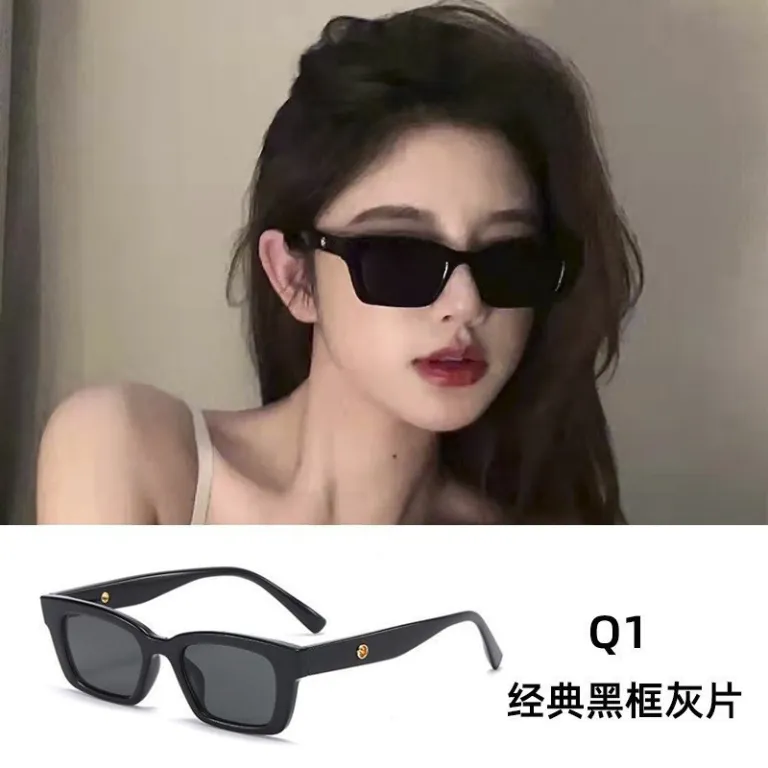 عینک آفتابی فریم مشکی جدید زنانه و مردانه، شیک، مناسب صورت‌های بزرگ، ضد اشعه UV برای رانندگی