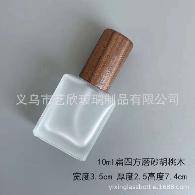 شیشه تقسیم عطر با درب چوبی خالی شیشهای 10ml لوکس مسافرتی قابل حمل 5ml شیشه اسپری نمونه شیشه عطر