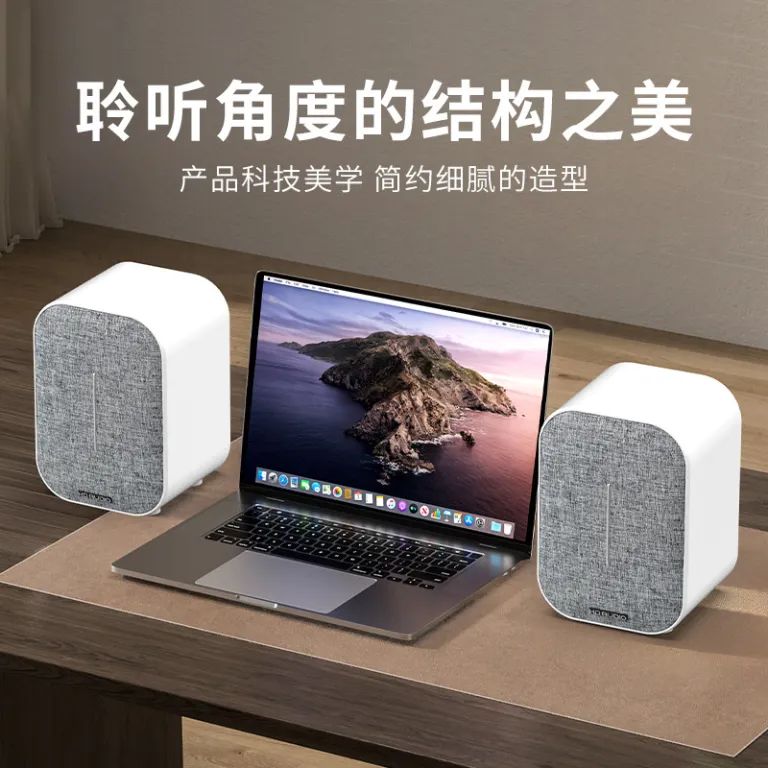 بلندگوی بلوتوثی پرقدرت جدید 50w، مناسب قفسه کتاب، رومیزی و کامپیوتر، ساب‌ووفر چندرسانه‌ای