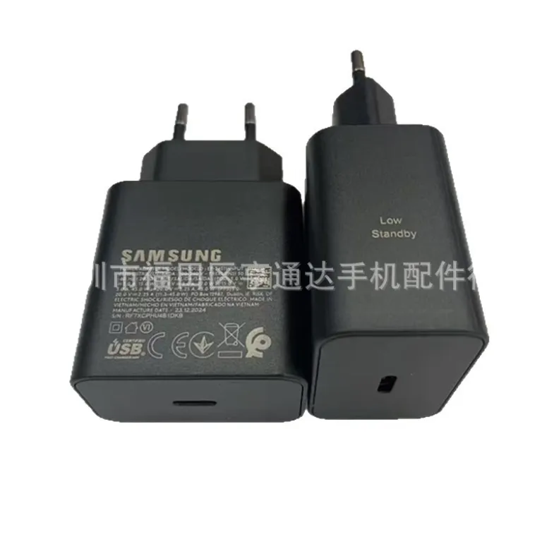 T4511 شارژر اورجینال سامسونگ 45w آداپتور Note20/S25/Zfold6 استاندارد اروپا 45W سوپر فست شارژ