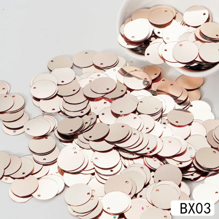 8/10/15/20/25/30mm پولک گرد لبه‌سوراخ فلس ماهی برای دوخت دستی DIY، ملزومات لباس، زیورآلات کوچک و آویز