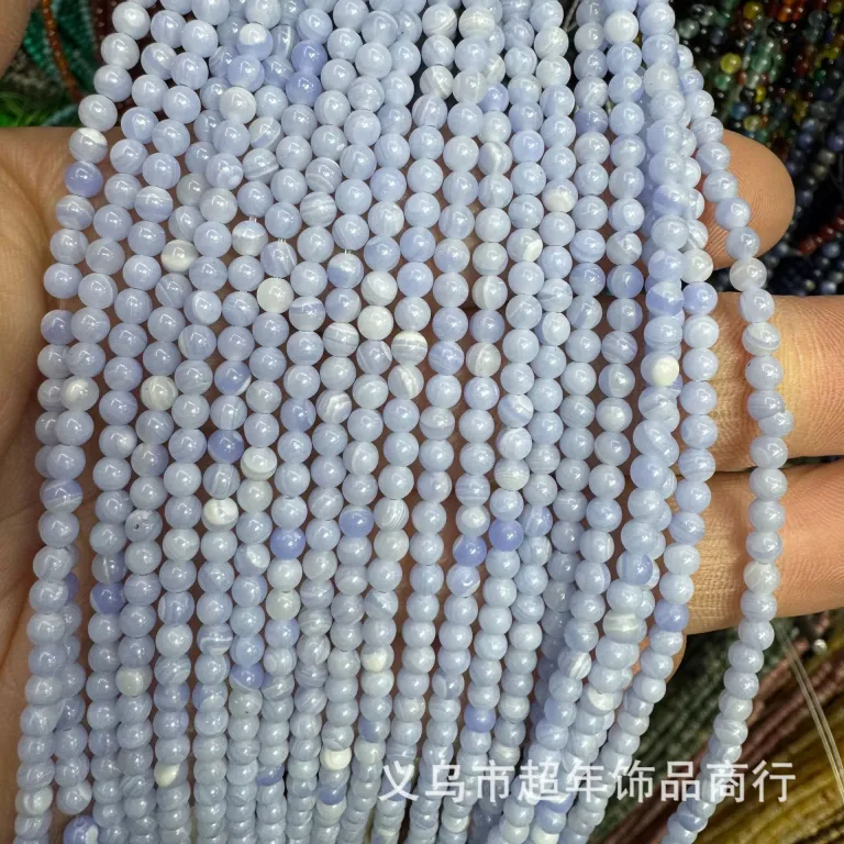 2mm3mm4mm مهره‌های گرد کوچک سنگ طبیعی، لوازم جانبی زیورآلات، آمیتیست، آونتورین سبز، تورمالین، مهره‌های DIY عمده