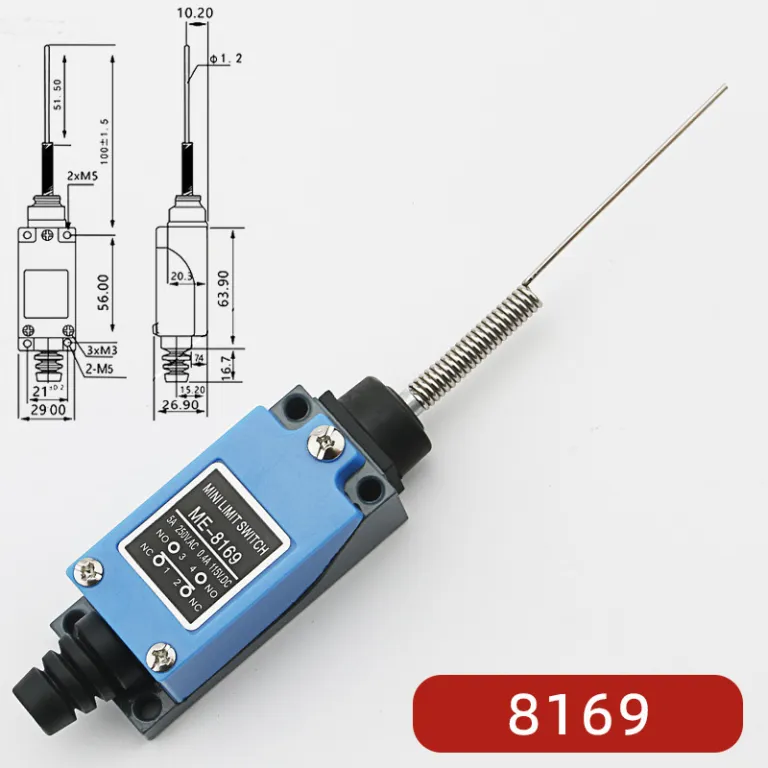 ME-8108 کلید محدودکننده خودبازگشت میکروسوئیچ تماسی محدودکننده TZ-8101 کلید مسیر