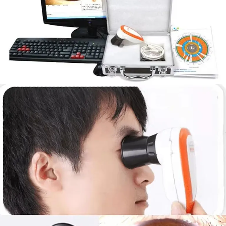 دستگاه ایریدولوژی قابل حمل 3D اسکنر بدن آنالایزر چشم پوست و مو 500X EH990U
