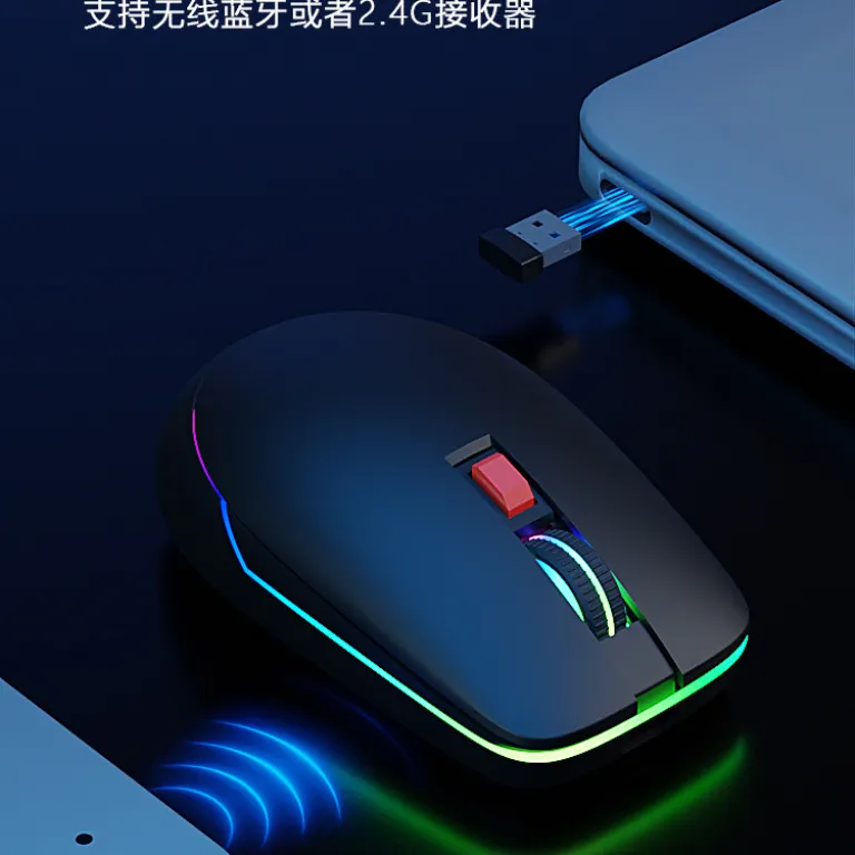 ماوس هوشمند با هوش مصنوعی و فرمان صوتی، ماوس شارژی دو حالته با نور RGB، ماوس مدل بزرگ Starfire با GPT هوشمند