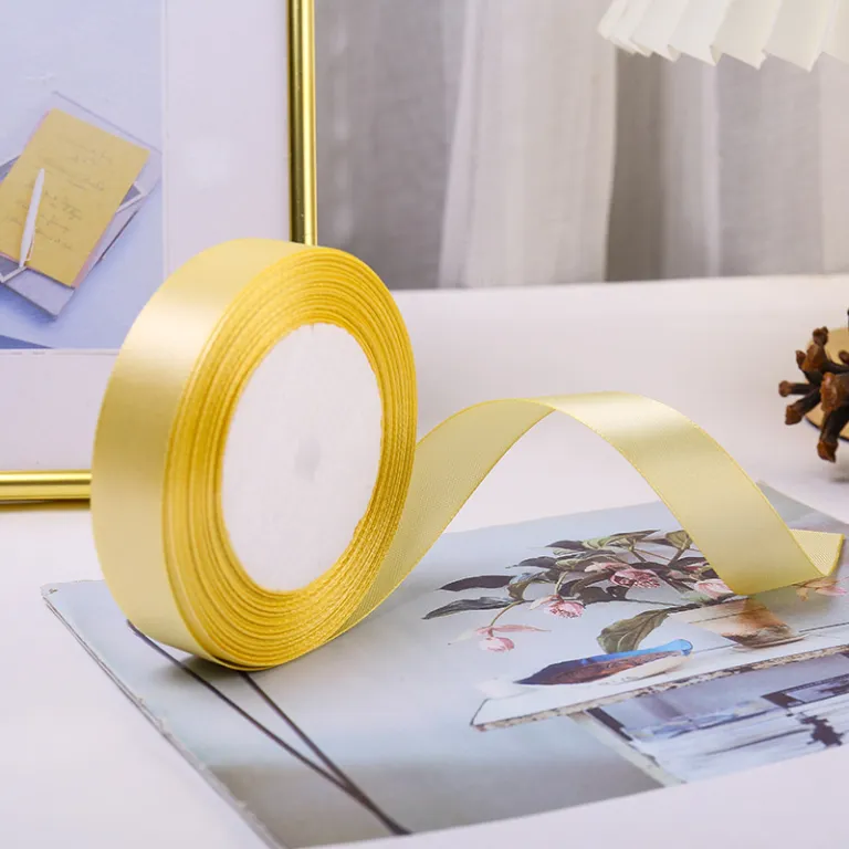 فروش مستقیم کارخانه روبان ساتن کیک 2cm سانتی‌متر، روبان بسته‌بندی هدیه، روبان تزئینی پلی‌استر برای مراسم عروسی، فروش عمده روبان رنگی
