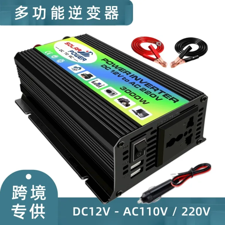 فروش مستقیم کارخانه 12V به 220V اینورتر خودرویی توان 300W 3000W اینورتر خورشیدی