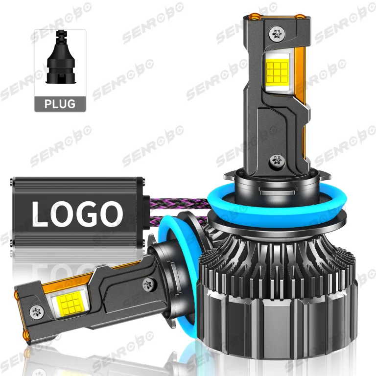 چراغ LED خودرو پرقدرت سه‌لوله مسی K26 190W H1 H4 H7 H11 9005 یکپارچه نور بالا و پایین
