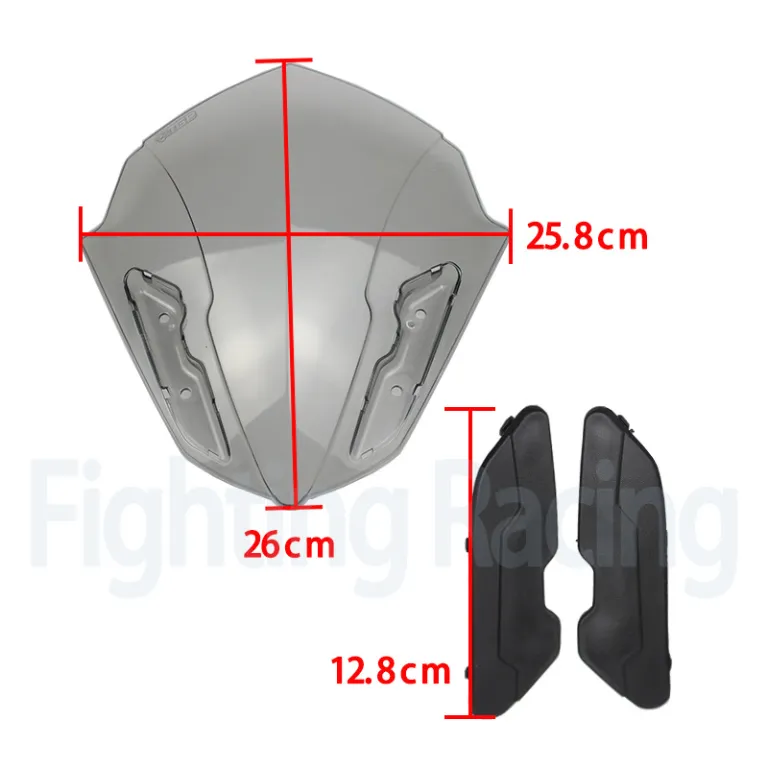 شیشه جلو اسپرت مناسب یاماها NVX155 AEROX155 با بادشکن و deflector