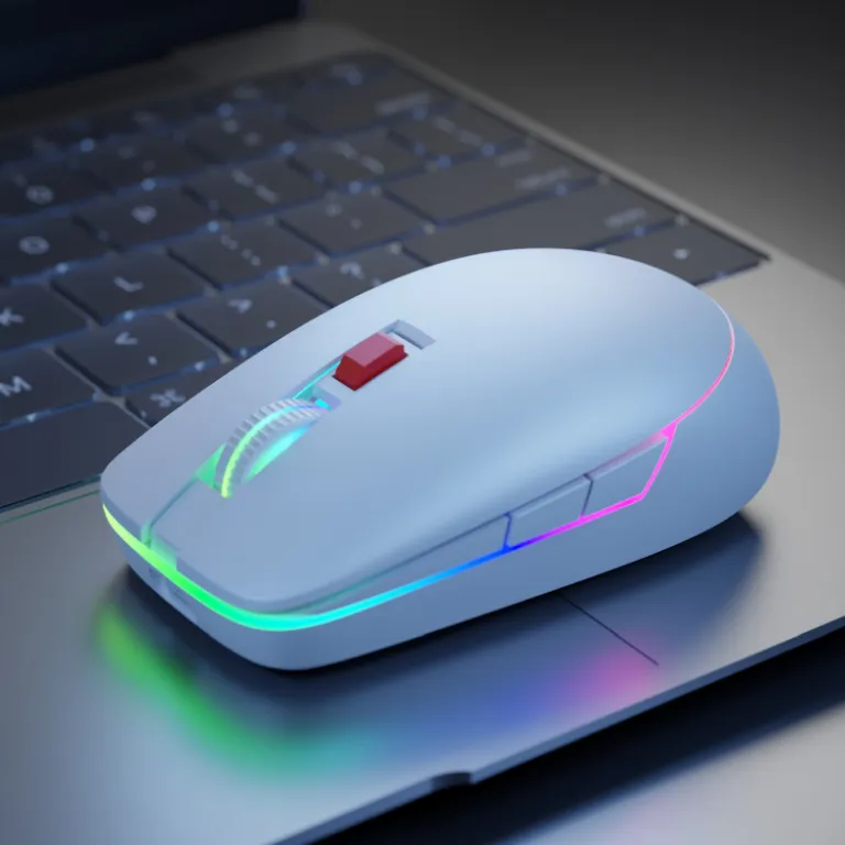 ماوس هوشمند با هوش مصنوعی و فرمان صوتی، ماوس شارژی دو حالته با نور RGB، ماوس مدل بزرگ Starfire با GPT هوشمند