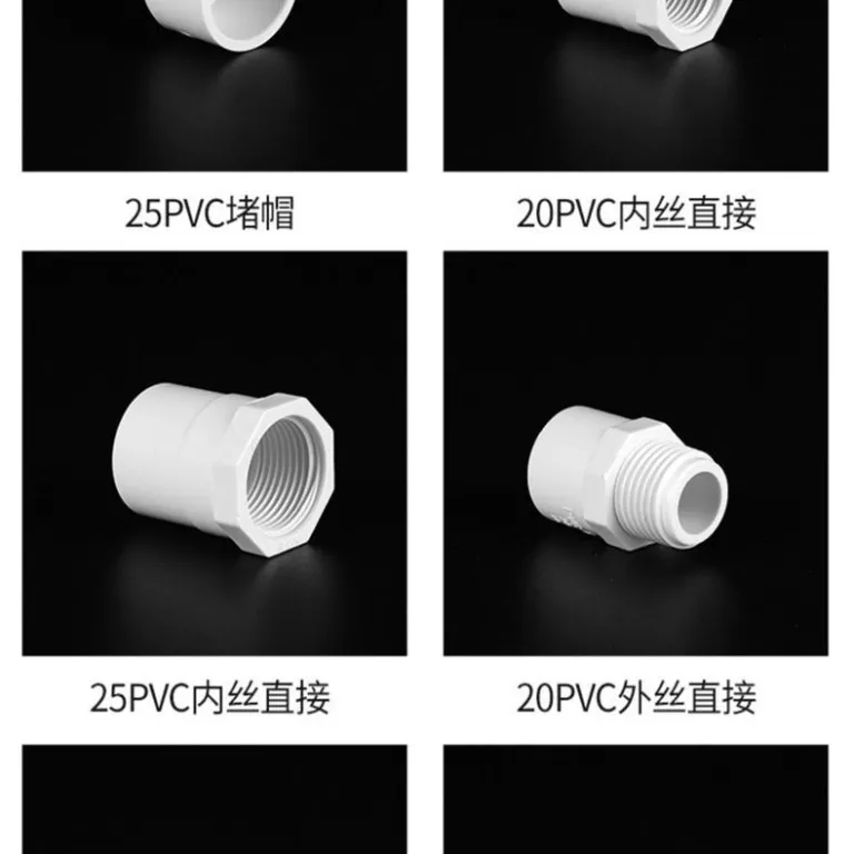 اتصالات لوله PVC سه‌راهی چهارراهی زانویی 20 25 4 رابط پلاستیکی لوله فاضلاب