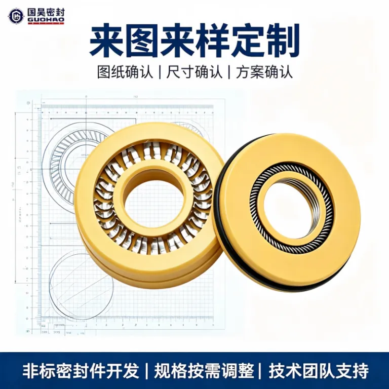 سيل مكانيكي PTFE مقاوم به دماي بالا و فشار بالا براي شفت دوار با تاييد استاندارد ملي