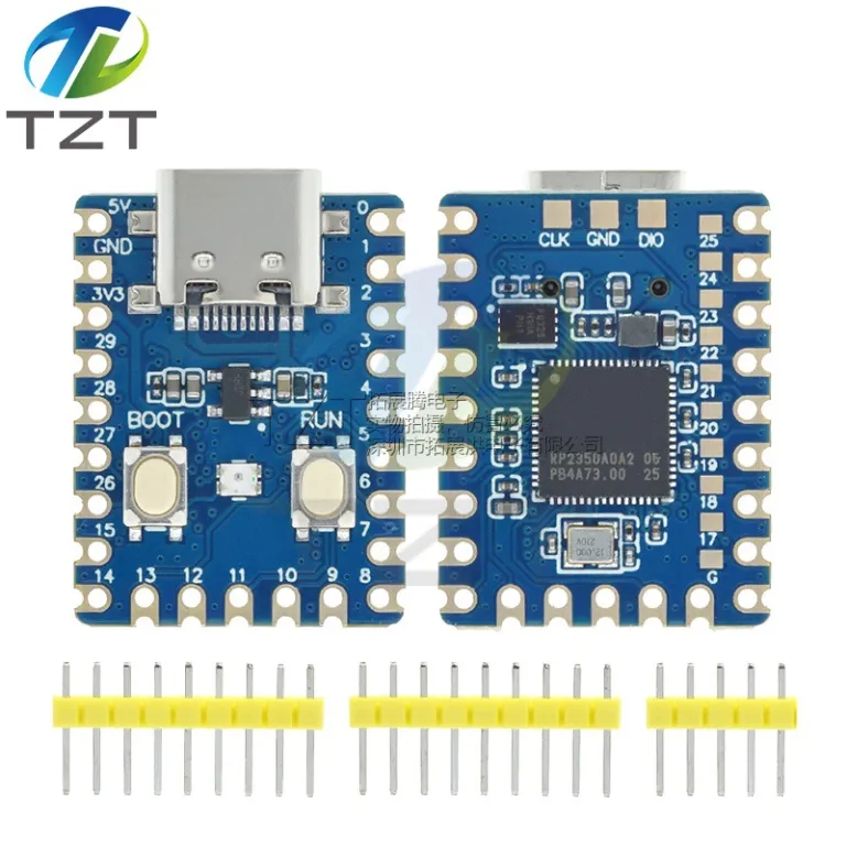 برد توسعه RP2350-Zero میکروکنترلر با رابط Type-C مبتنی بر تراشه RP2350 رزبری پای