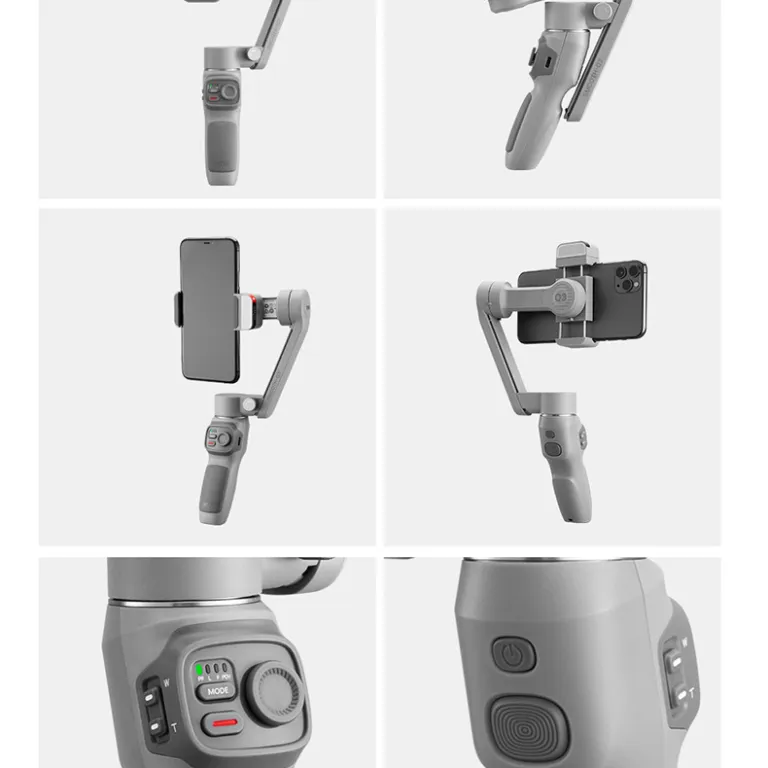 گیمبال دستی گوشی Zhiyun Smooth Q3 با لرزشگیر، مناسب ولاگ و فیلم‌برداری