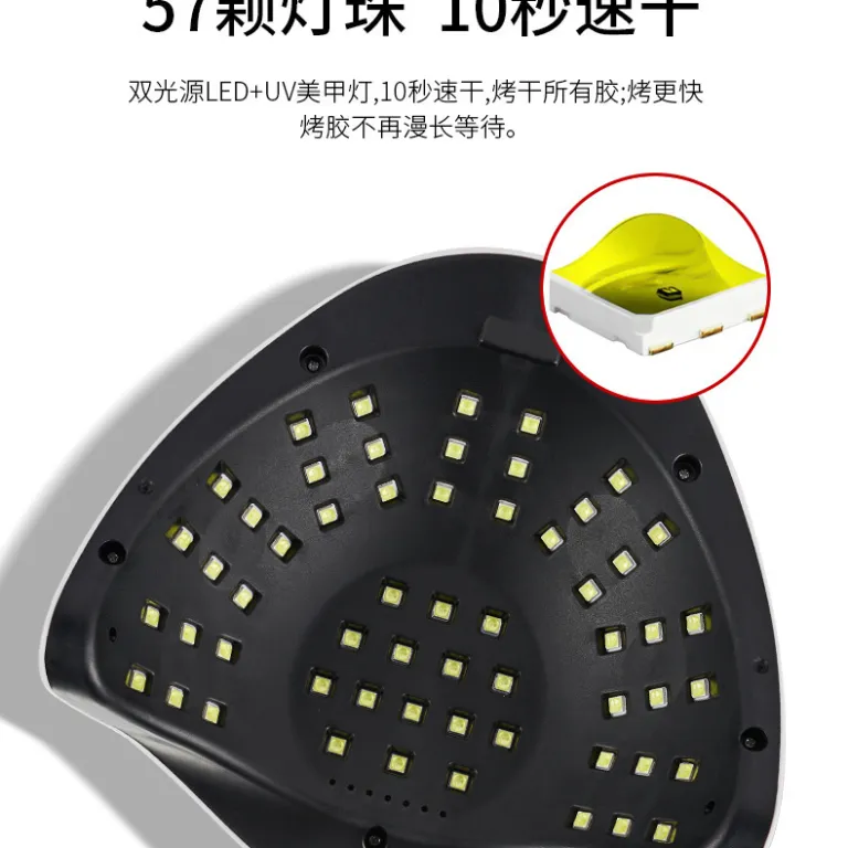 فروش مستقیم کارخانه SUNX7MAX دستگاه ژلیش ناخن 180W لامپ خشککن ناخن با سنسور خودکار و دو منبع نور