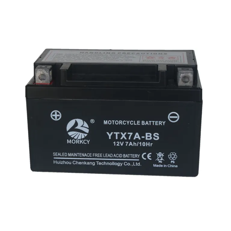 باتری سفارشی موتورسیکلت 12V7ah بدون نیاز به نگهداری برای اسکوتر 125 YTX7A-BS اسیدی