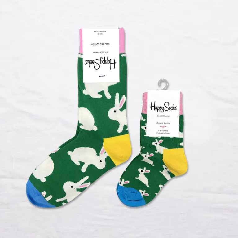 جوراب بچگانه HappySocks طرح کارتونی ساق متوسط مدل هایپی مناسب دختر و پسر برای استفاده بیرون از منزل طرح بامزه عمده و خانوادگی