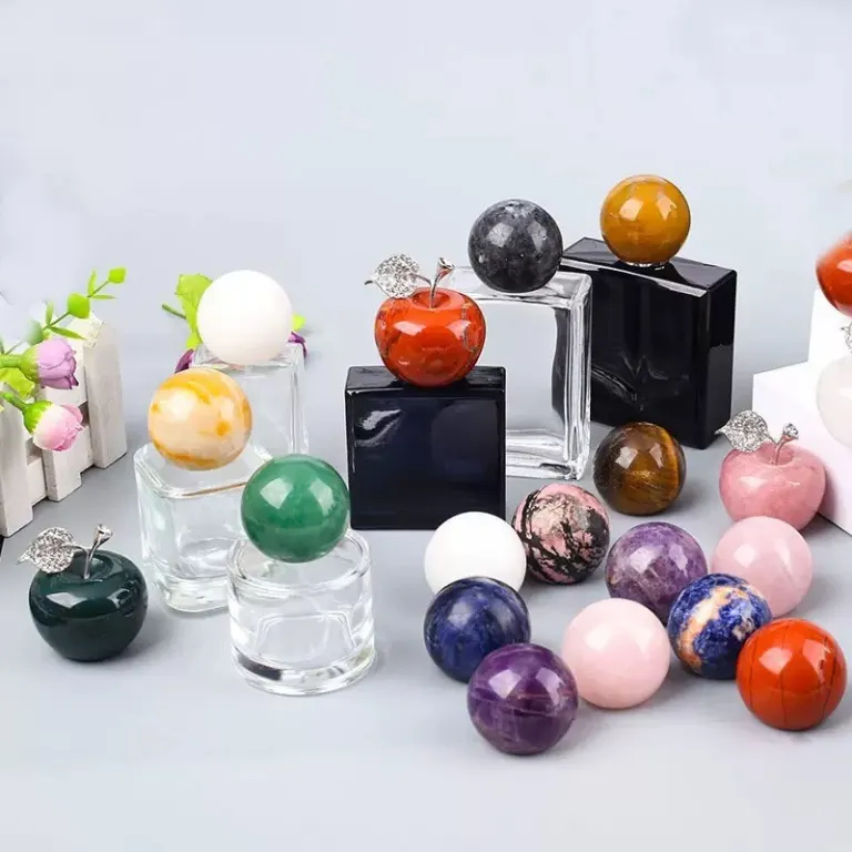 گوی کریستال طبیعی، مهرههای بدون سوراخ عقیق و کریستال خام صیقلی، عمده صنایع دستی کریستالی و هدیه