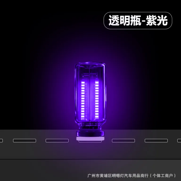 چراغ خواب USB جدید کراس‌بوردر طرح بطری خودرو، چراغ لمسی شیشه‌ای کنار تخت و خودرو، چراغ LED رترو فضاساز