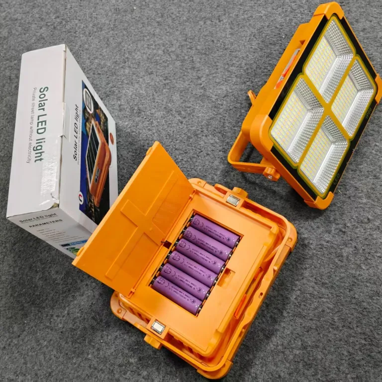چراغ خورشیدی قابل حمل LED شارژی برای کمپینگ، بازار شبانه و مواقع اضطراری